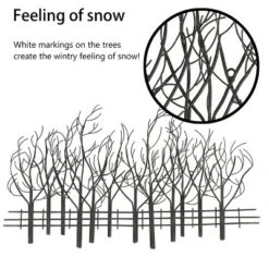 LuxenHome Snowy Black Metal Field Of Trees Wall Art 14 LuxenHome Snowy Black Metal Field Of Trees Wall Art -LuxenHome GUEST 021c704e 4ef4 4a53 b4af ed60f419740e
