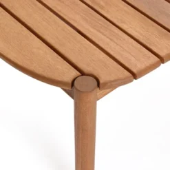 LuxenHome Natural Solid Wood 40-Inch Long Rounded Rectangle Outdoor Coffee Table Brown -LuxenHome GUEST 062b8906 a579 49f2 aa3b 6792ff9293a8 1