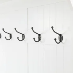 LuxenHome White MDF Hall Tree With Storage Bench -LuxenHome GUEST 0f0fea47 31a3 44f3 89ce 798687e9e40c