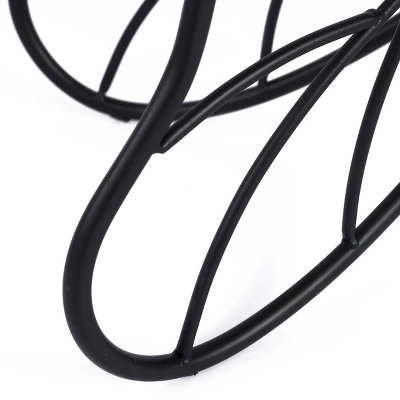 LuxenHome Wood Top Metal Butterfly Accent Console And Entry Table 11 LuxenHome Wood Top Metal Butterfly Accent Console And Entry Table - Image 11