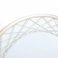 LuxenHome Silver Metal Frame Round Accent Vanity Wall Mirror 13 LuxenHome Silver Metal Frame Round Accent Vanity Wall Mirror -LuxenHome GUEST 1048dcbb 359b 4e5c 876d ebaa1ec05749