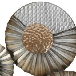 LuxenHome 47" W Distressed Metal Modern Flower Wall Decor 11 LuxenHome 47" W Distressed Metal Modern Flower Wall Decor -LuxenHome GUEST 139121a0 c18c 490b bd27 22d7d00252f0