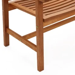 LuxenHome Carmel Solid Wood Outdoor Loveseat Park Bench -LuxenHome GUEST 1771bd0d e0ef 4232 aecd 36000b5bd201