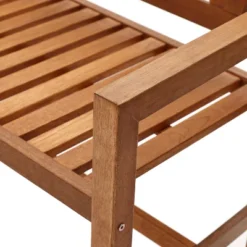 LuxenHome Laguna Solid Wood Outdoor Loveseat Park Bench 17 LuxenHome Laguna Solid Wood Outdoor Loveseat Park Bench -LuxenHome GUEST 1bd602bc cfce 4d73 b1d7 449d65750395