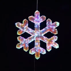 LuxenHome 3-Piece Snowflake Holiday Decoration Set With Battery-Operated Lights Clear 14 LuxenHome 3-Piece Snowflake Holiday Decoration Set With Battery-Operated Lights Clear -LuxenHome GUEST 1c3e6a4a 2f66 4ec4 bf0a 2b8b072690ae