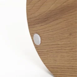 LuxenHome Wood Grain Manufactured Wood 20.5-Inch Tall Round End And Side Table Brown -LuxenHome GUEST 1cc0454c 1878 4a5e a24d 56be7e437b5d