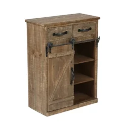 LuxenHome Rustic Wood Sliding Barn Door Storage Cabinet. -LuxenHome GUEST 1e7dadcb 40d9 4650 bb55 66e726118667