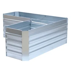 LuxenHome L-Shaped Galvanized Metal Raised Garden Bed -LuxenHome GUEST 1f80ec03 07b2 4568 a598 5f384634bf33