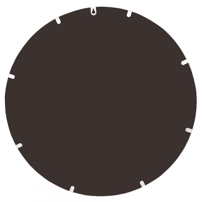 LuxenHome Silver Metal Frame Round Accent Vanity Wall Mirror 2 LuxenHome Silver Metal Frame Round Accent Vanity Wall Mirror - Image 2