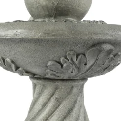 LuxenHome Gray Resin Cherub Birdbath Outdoor Fountain 11 LuxenHome Gray Resin Cherub Birdbath Outdoor Fountain -LuxenHome GUEST 243fe993 0937 499c b1ab 97076a36e05e