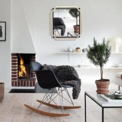 LuxenHome Gold And Black Metal Floating Frame Wall Accent Mirror Vanity Mirror 15 LuxenHome Gold And Black Metal Floating Frame Wall Accent Mirror Vanity Mirror -LuxenHome GUEST 298c24d4 3ede 4db0 8ed2 92fc32e847bd