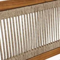 LuxenHome Outdoor Acacia Wood Rope Back Loveseat With Cushions And Coffee Table Set 20 LuxenHome Outdoor Acacia Wood Rope Back Loveseat With Cushions And Coffee Table Set -LuxenHome GUEST 29d49c04 e60f 4e33 949e be0f2bda4490