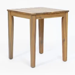 LuxenHome Outdoor Acacia Wood Side Table And Set Of 2 Armchairs With White Cushions 15 LuxenHome Outdoor Acacia Wood Side Table And Set Of 2 Armchairs With White Cushions -LuxenHome GUEST 2afac02b 5657 43e7 8dc0 b0393d4adfee