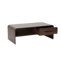 LuxenHome 47'' Coffee Table With Storage, Walnut Finish Wood 2-Drawer Open Storage Center Table With Rounded Corners For Living Room Brown 16 LuxenHome 47'' Coffee Table With Storage, Walnut Finish Wood 2-Drawer Open Storage Center Table With Rounded Corners For Living Room Brown -LuxenHome GUEST 2b9df078 8e0f 49f7 bb4e 5678d3a8f04a