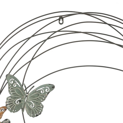 LuxenHome Metal Butterflies Moon Wall Decor, Indoor And Outdoor Decoration Black 4 LuxenHome Metal Butterflies Moon Wall Decor, Indoor And Outdoor Decoration Black - Image 4