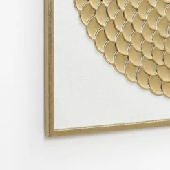 LuxenHome 2-Piece White & Distressed Gold Metal Wall Art Set, Modern Rustic Home Decor -LuxenHome GUEST 2dc45c69 7cb6 4638 ab4e faf442da3cee