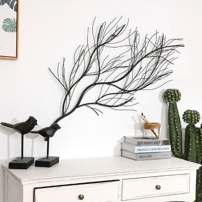 LuxenHome Black Metal Branch Wall Art Home Decor 7 LuxenHome Black Metal Branch Wall Art Home Decor - Image 7