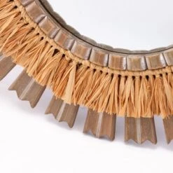 LuxenHome 24" Round Boho Style Raffia Accent Wall Mirror Wall Decor Home Decor 16 LuxenHome 24" Round Boho Style Raffia Accent Wall Mirror Wall Decor Home Decor -LuxenHome GUEST 30b02eb4 f1f0 44a8 a71e 8bfb1ff967af