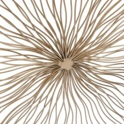 LuxenHome Gold Abstract Flower Square Metal Wall Art -LuxenHome GUEST 310da340 4fe0 4f0d b979 f4e06797f2b4