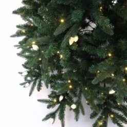 LuxenHome 7.5Ft Pre-Lit Green Slender Artificial Fir Christmas Tree With Metal Stand -LuxenHome GUEST 33596d60 ac4b 4150 ba34 4d82ea0181ff