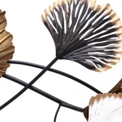 LuxenHome White, Black, And Gold Metal Ginkgo Leaves Modern Wall Decor 17 LuxenHome White, Black, And Gold Metal Ginkgo Leaves Modern Wall Decor -LuxenHome GUEST 3c6a36f4 95bc 4f9c b635 92bd2914904a