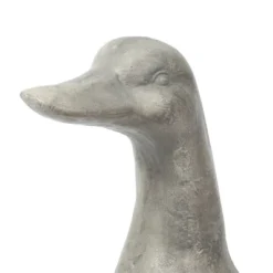 LuxenHome 18" Gray MgO Duck Garden Statue -LuxenHome GUEST 3e395bcd db02 4d67 8d36 3de22c24657a