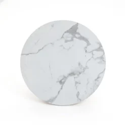 LuxenHome Burl Wood Finish 19.7"x 17.7" Round End And Side Table With Faux Marble Top Brown Accent Table With Pillar Leg For Living Room 7 LuxenHome Burl Wood Finish 19.7"x 17.7" Round End And Side Table With Faux Marble Top Brown Accent Table With Pillar Leg For Living Room -LuxenHome GUEST 3e8db132 cca2 40a1 9b89 ed3484b39922