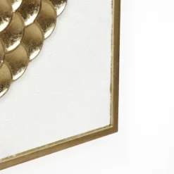 LuxenHome 2-Piece White & Distressed Gold Metal Wall Art Set, Modern Rustic Home Decor -LuxenHome GUEST 4002d2d6 82c2 4f91 b3e8 35b44d3eb8a8