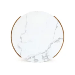 LuxenHome Natural Finish Manufactured Wood 23.6-Inch Round Coffee Table With Faux Marble Top Brown 15 LuxenHome Natural Finish Manufactured Wood 23.6-Inch Round Coffee Table With Faux Marble Top Brown -LuxenHome GUEST 431d85a7 a16d 4459 b6ab 9299ba1f0793