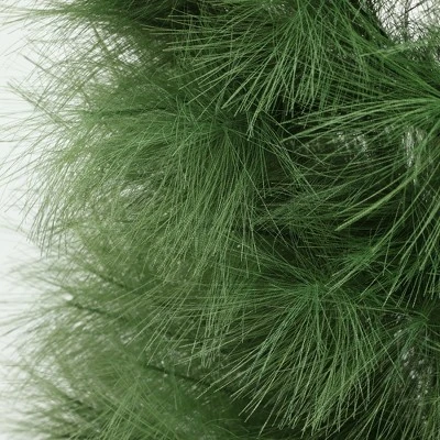 LuxenHome 5Ft Holiday Slim Artificial Pampas Grass Tree In Green 7 LuxenHome 5Ft Holiday Slim Artificial Pampas Grass Tree In Green - Image 7