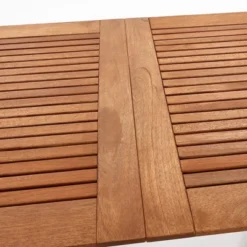 LuxenHome Carmel Solid Wood Extendable Outdoor Dining Table Brown -LuxenHome GUEST 4debaed1 9097 42c7 8546 f96e6d877018