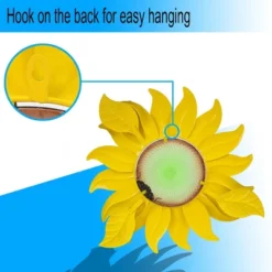 LuxenHome Sunflower Metal And Glass Outdoor Wall Decor 20 LuxenHome Sunflower Metal And Glass Outdoor Wall Decor -LuxenHome GUEST 530537b9 6ec5 4807 8235 8f4e7d10923f