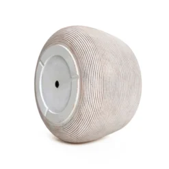 LuxenHome Rustic Indoor/Outdoor Planter – Round MgO Pot With Ribbed Texture 13 LuxenHome Rustic Indoor/Outdoor Planter – Round MgO Pot With Ribbed Texture -LuxenHome GUEST 54f8021b a4c0 42b1 b826 6ad9ef8d71a7
