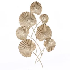 LuxenHome Gold Palm Leaf Metal Ornamental Wall Decor Wall Art 19 LuxenHome Gold Palm Leaf Metal Ornamental Wall Decor Wall Art -LuxenHome GUEST 55d36f13 d9b8 449c 9d64 f101bb7a5e10