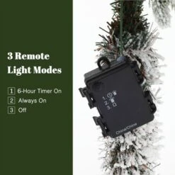 LuxenHome 3-Piece Holiday Artificial Tree Sets With Lights And Flat Stand Green -LuxenHome GUEST 56d23fd5 65f5 4c51 bec5 7b5d0f9fd40f