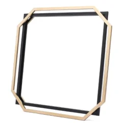 LuxenHome Gold And Black Metal Floating Frame Wall Accent Mirror Vanity Mirror 17 LuxenHome Gold And Black Metal Floating Frame Wall Accent Mirror Vanity Mirror -LuxenHome GUEST 5aa1b7e7 193f 4a74 a9cd cefd28b22b54