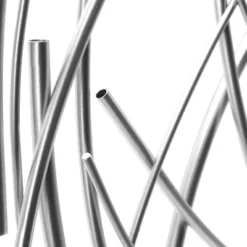 LuxenHome Silver Metal Abstract Swirl Round Wall Art Decor -LuxenHome GUEST 60a64d46 edac 41b5 a77a 3bfef7339842