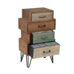LuxenHome 4-Drawer 33" H X 18.9" W Wood Accent Chest. 21 LuxenHome 4-Drawer 33" H X 18.9" W Wood Accent Chest. -LuxenHome GUEST 628d022f 014c 452c ba6a 5101d441fb15