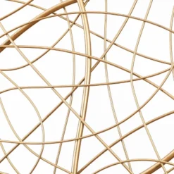 LuxenHome 26.4" Square Gold Abstract Metal Wall Decor -LuxenHome GUEST 63bb7515 4606 4737 a26a 348e35af1614