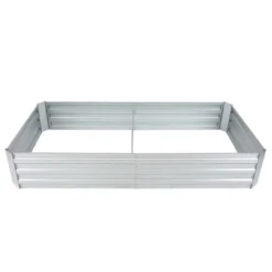 LuxenHome 6ft Rectangular Galvanized Metal Raised Garden Bed Silver 17 LuxenHome 6ft Rectangular Galvanized Metal Raised Garden Bed Silver -LuxenHome GUEST 63f0fce7 ccec 49da a7a2 0327ae7f3832