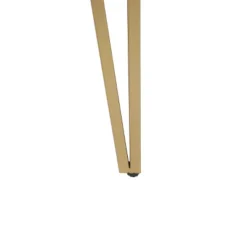 LuxenHome Black Wood And Gold Metal Console And Entry Table -LuxenHome GUEST 663e76d5 e871 43b2 b2ff 7bed8a5f9e76