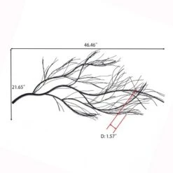 LuxenHome Black Metal Branch Wall Art Home Decor 14 LuxenHome Black Metal Branch Wall Art Home Decor -LuxenHome GUEST 67fd6983 ea89 4150 ad6d 4ed704866389