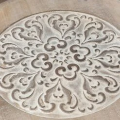 LuxenHome White And Natural Wood Round Accent Side Table With Storage. 12 LuxenHome White And Natural Wood Round Accent Side Table With Storage. -LuxenHome GUEST 68b0f994 9156 4e32 95a0 582dec876074