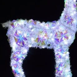 LuxenHome 3-Piece Multi-Color Snowflake Deer Family Outdoor Holiday Decoration With 340 Lights White, Multi -LuxenHome GUEST 6b9de3d5 806f 46a5 b677 8de3e51a21f0