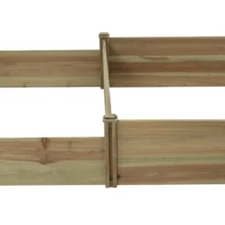 LuxenHome All Wood Two Sections Outdoor Raised Garden Bed Brown -LuxenHome GUEST 6c341dc4 1272 44b7 a553 90f2d02178a7