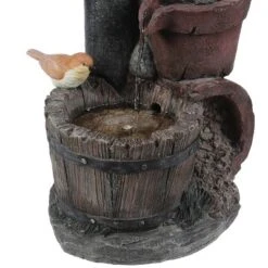 LuxenHome Resin Farmhouse Barrel And Water Pump Outdoor Fountain 13 LuxenHome Resin Farmhouse Barrel And Water Pump Outdoor Fountain -LuxenHome GUEST 6df916fb 6e6a 48d1 9cf7 bf74d390e85a