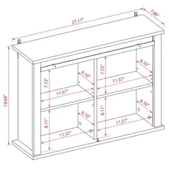 LuxenHome Farmhouse White MDF Bathroom Wall Cabinet 12 LuxenHome Farmhouse White MDF Bathroom Wall Cabinet -LuxenHome GUEST 71a2f41a 82ad 4de8 af22 7d98658b0c5d
