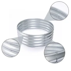 LuxenHome 36in Round Galvanized Steel Raised Garden Bed Planter 12 LuxenHome 36in Round Galvanized Steel Raised Garden Bed Planter -LuxenHome GUEST 7aeef16c 21b2 44c5 b3eb da505c1b6f60
