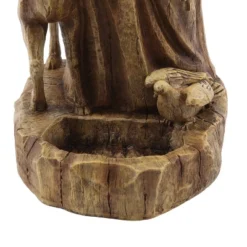 LuxenHome Weathered Brown MgO 24.6" H Saint Francis Garden Statue -LuxenHome GUEST 7b6524ac 6a69 49ed 8056 b393955db6bd