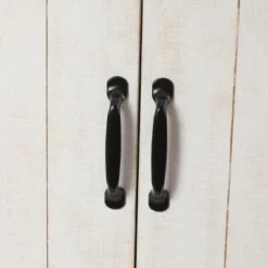 LuxenHome Farmhouse White Wood 2-Door Accent Storage Cabinet. 14 LuxenHome Farmhouse White Wood 2-Door Accent Storage Cabinet. -LuxenHome GUEST 7c653d76 d0b1 47d1 a45f cc4eed660a92